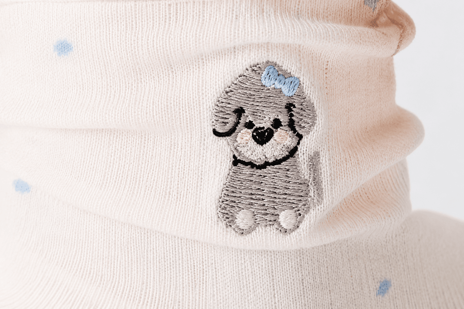 Fashion sock embroidery and decorative detail